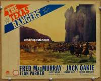 4b867 TEXAS RANGERS movie lobby card '36 Fred MacMurray, King Vidor, cool western action image!