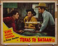 4b873 TEXAS TO BATAAN lobby card '42 John 