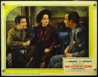 4b876 THAT UNCERTAIN FEELING LC '41 pretty Merle Oberon between Burgess Meredith & Melvyn Douglas!