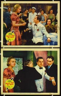 4g803 THINK FAST MR. MOTO 2 movie lobby cards '37 Peter Lorre, Thomas Beck, Virginia Field!