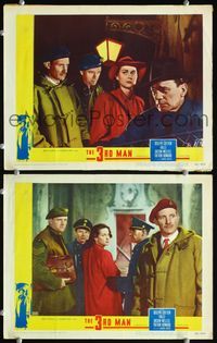 4g804 THIRD MAN 2 lobby cards '49 Trevor Howard, Joseph Cotten & Alida Valli, classic film noir!