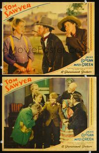 4g829 TOM SAWYER 2 movie lobby cards '30 cool images of Jackie Coogan as Tom!