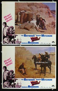 4g871 VILLA RIDES 2 LCs '68 Yul Brynner, Robert Mitchum, Charles Bronson, Sam Peckinpah!