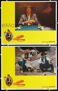 4g879 WANDA NEVADA 2 movie lobby cards '79 Brooke Shields, Peter Fonda at poker table!