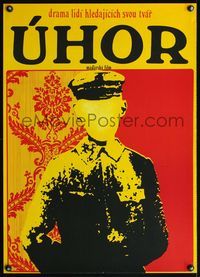 4k217 UHOR Czech 23x32 '70s great surreal art of soldier from Hungarian drama!