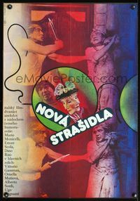 4k219 VIVA ITALIA Czech 23x32 '80 I Nuovi mostri, Vittorio Gassman, different Z. Ziegler design!