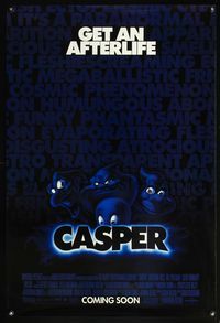 4m290 CASPER advance 1sh '95 Christina Ricci, Bill Pullman, get an afterlife!