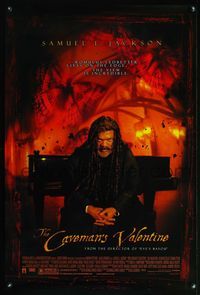 4m295 CAVEMAN'S VALENTINE DS 1sh '01 wild image of Samuel L. Jackson w/dreadlocks!