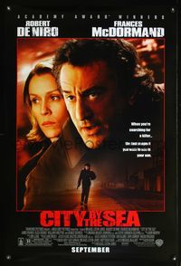 4m321 CITY BY THE SEA DS advance 1sh '02 Robert De Niro & Frances McDormand!