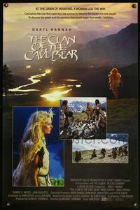 4m325 CLAN OF THE CAVE BEAR Int'l 1sh '86 Daryl Hannah in Michael Chapman romantic fantasy!