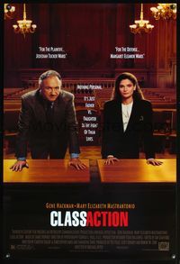 4m327 CLASS ACTION DS 1sh '91 Gene Hackman & Mary Elizabeth Mastrantonio in court!