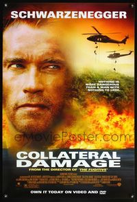 4m339 COLLATERAL DAMAGE video 1sh '02 Arnold Schwarzenegger is out for revenge!