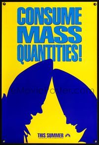 4m345 CONEHEADS teaser 1sh '93 classic Saturday Night Live skit, Dan Aykroyd & Jane Curtin!