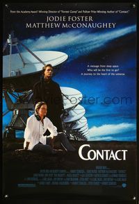 4m350 CONTACT 1sh '97 Jodie Foster & Matthew McConaughey at the VLA!