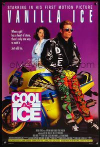 4m353 COOL AS ICE 1sh '91 Kristin Minter, Deezer D, first Vanilla Ice movie!