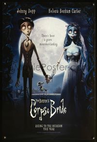 4m356 CORPSE BRIDE DS teaser 1sh '05 Tim Burton computer animated horror musical!