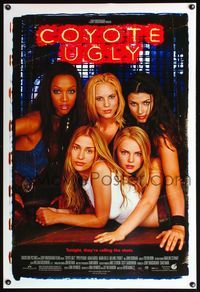 4m359 COYOTE UGLY DS 1sh '00 Piper Perabo, Maria Bello, Tyra Banks, Bridget Moynahan, Lynskey!