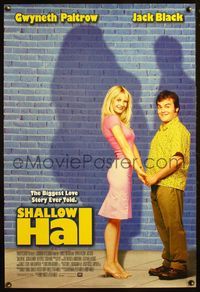 4m735 SHALLOW HAL DS advance style A 1sh '01 Jack Black, Gwyneth Paltrow, the Farrelly Brothers!