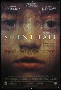 4m740 SILENT FALL DS 1sh '94 Linda Hamilton, Richard Dreyfuss, spooky image!