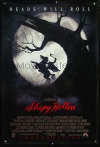 4m745 SLEEPY HOLLOW DS Thanksgiving adv 1sh '99 Tim Burton, Johnny Depp & Christina Ricci!