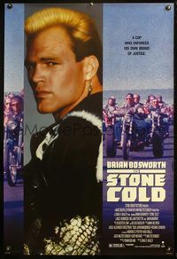 4m758 STONE COLD DS 1sh '91 Brian Bosworth enforces his own brand of justice!