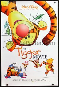 4m778 TIGGER MOVIE DS advance 1sh '00 Winnie the Pooh, Piglet, Roo, Rabbit & Eeyore too!