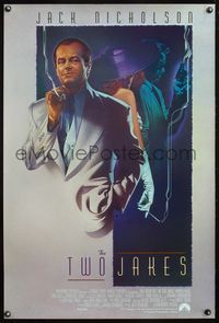 4m791 TWO JAKES DS int'l 1sh '90 really cool art of smoking Jack Nicholson by Rodriguez!