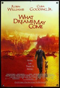 4m796 WHAT DREAMS MAY COME advance 1sh '98 Robin Williams & Cuba Gooding Jr.