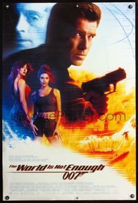 4m798 WORLD IS NOT ENOUGH DS int'l 1sh '99 Pierce Brosnan as James Bond, Sophie Marceau