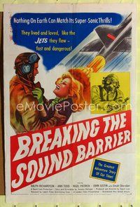 4x100 BREAKING THE SOUND BARRIER 1sh '52 David Lean, they lived & loved like the jets they flew!