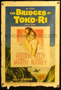 4x103 BRIDGES AT TOKO-RI 1sh '54 Grace Kelly, William Holden, Korean War, by James Michener!