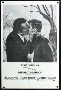 4x104 BROTHERHOOD 1sh '68 Kirk Douglas gives the kiss of death to Alex Cord!