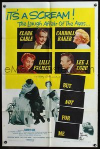 4x108 BUT NOT FOR ME 1sh '59 Clark Gable, Carroll Baker, Lilli Palmer, Lee J. Cobb