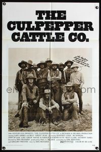 4x162 CULPEPPER CATTLE CO. 1sh '72 Gary Grimes, cool old-time cast portrait!