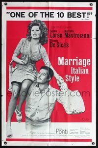 4x641 MARRIAGE ITALIAN STYLE 1sh '65 Matrimonio all'Italiana, Loren, Mastroianni, Vittorio de Sica