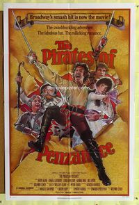 4x756 PIRATES OF PENZANCE 1sh '83 art of Kevin Kline & Angela Lansbury by Drew Struzan!