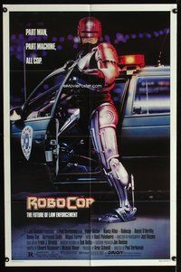 4x797 ROBOCOP 1sh '87 Paul Verhoeven classic, Peter Weller is part man, part machine, all cop!