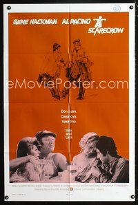 4x812 SCARECROW int'l 1sh '73 Gene Hackman, Al Pacino, Dorothy Tristan & Ann Wedgeworth!