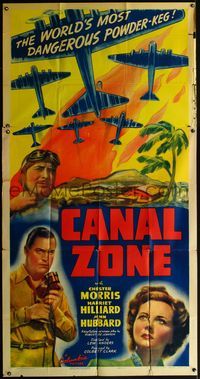 5b125 CANAL ZONE 3sh '42 Chester Morris flies the world's most dangerous powder keg!