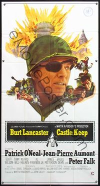 5b128 CASTLE KEEP int'l 3sh '69 Burt Lancaster & sexy Astrid Heeren in World War II!