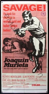 5b145 DESPERATE MISSION 3sh '69 Joaquin Murieta, Ricardo Montalban is a legend written in blood!