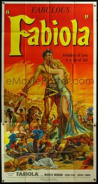 5b163 FABIOLA 3sh '51 sexy Michele Morgan is the Goddess of Love in a city of sin, cool art!