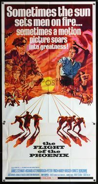 5b170 FLIGHT OF THE PHOENIX 3sh '66 directed by Robert Aldrich, James Stewart, Richard Attenborough