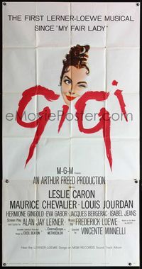 5b183 GIGI 3sh '58 art of winking Leslie Caron, Best Director & Best Picture winner!