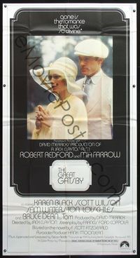 5b192 GREAT GATSBY int'l 3sh '74 Robert Redford, Mia Farrow, from F. Scott Fitzgerald novel!