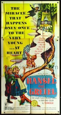 5b195 HANSEL & GRETEL style A 3sh '54 classic fantasy tale acted out by cool Kinemin puppets!