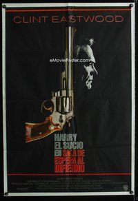 5b405 DEAD POOL Argentinean '88 Clint Eastwood as tough cop Dirty Harry, cool gun image!