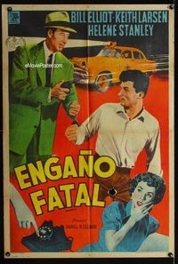 5b407 DIAL RED O Argentinean '55 a man escapes, a woman screams, a direct line to MURDER!