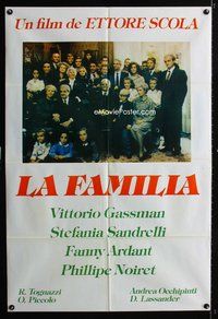 5b427 FAMILY Argentinean '87 great portrait of Vittorio Gassman & his entire family!