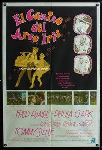 5b433 FINIAN'S RAINBOW Argentinean '68 Fred Astaire, Petula Clark, directed by Francis Ford Coppola